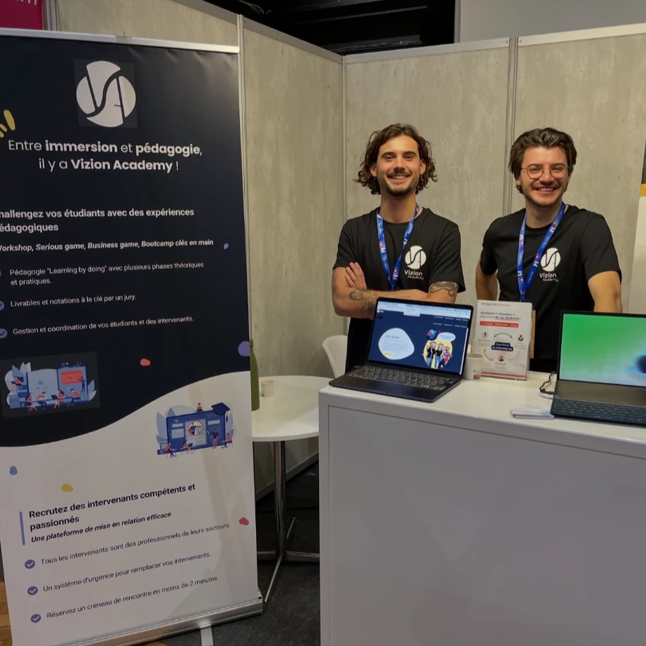 Guillaume Roure et Mickael Nogueira Miranda, cofondateurs de Vizion Academy
